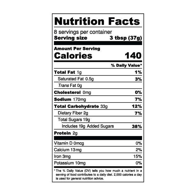 Vanilla Dessert Mix Nutrition Facts